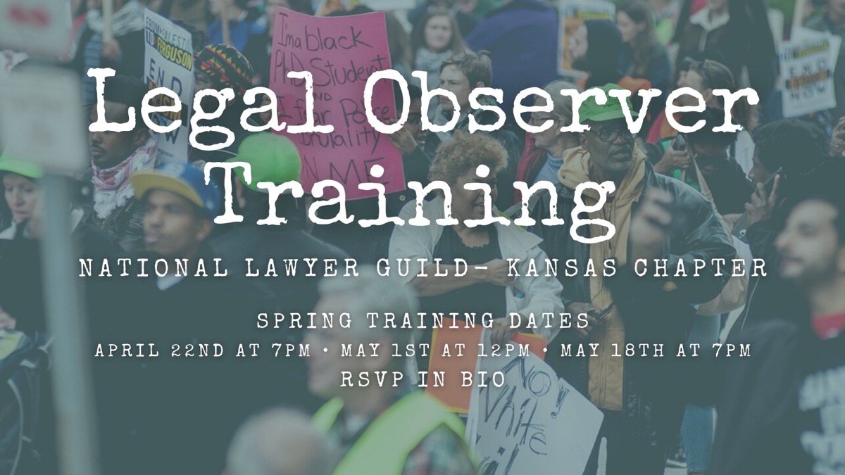 Be A Watchful Eye At Protests: Legal Observer Training Coming Up – The ...