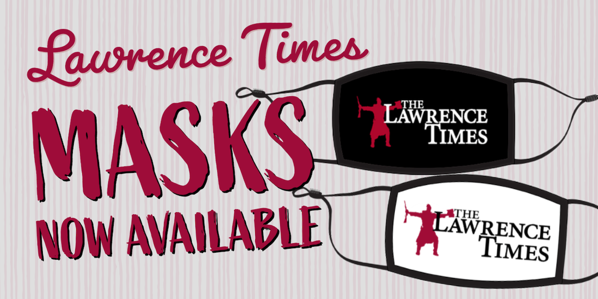 Lawrence Times masks now available; proceeds will be donated The