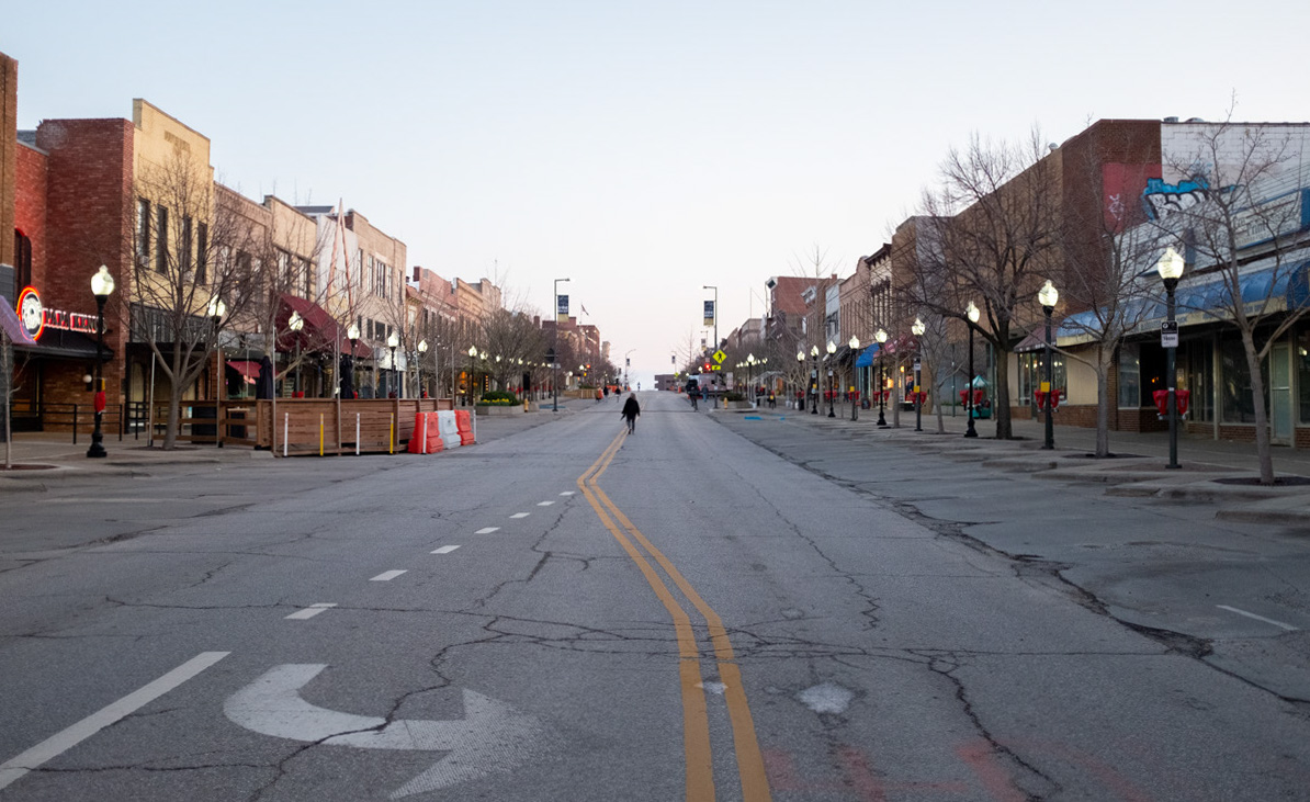 A view of Lawrence Mass Street calm before the chaos The Lawrence Times