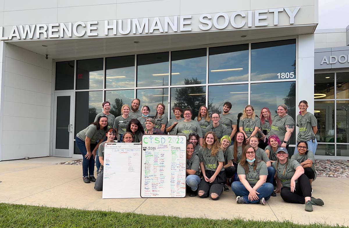 Families found for 159 Lawrence Humane Society animals during Clear the