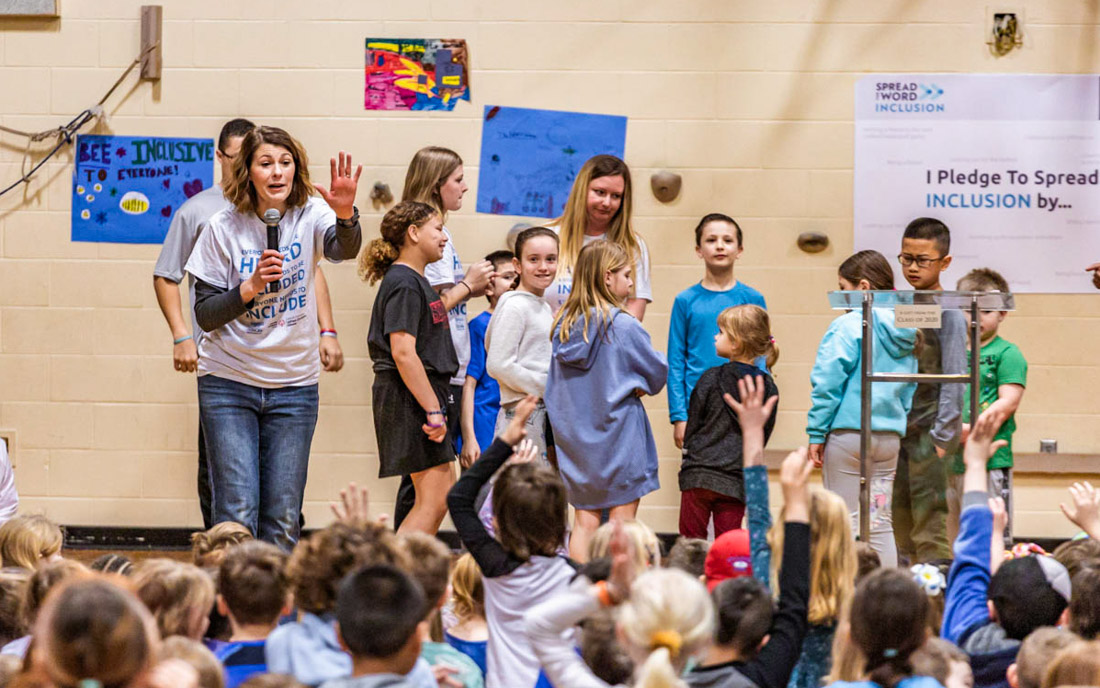 Lawrence High, Quail Run Elementary students unite for inclusion at