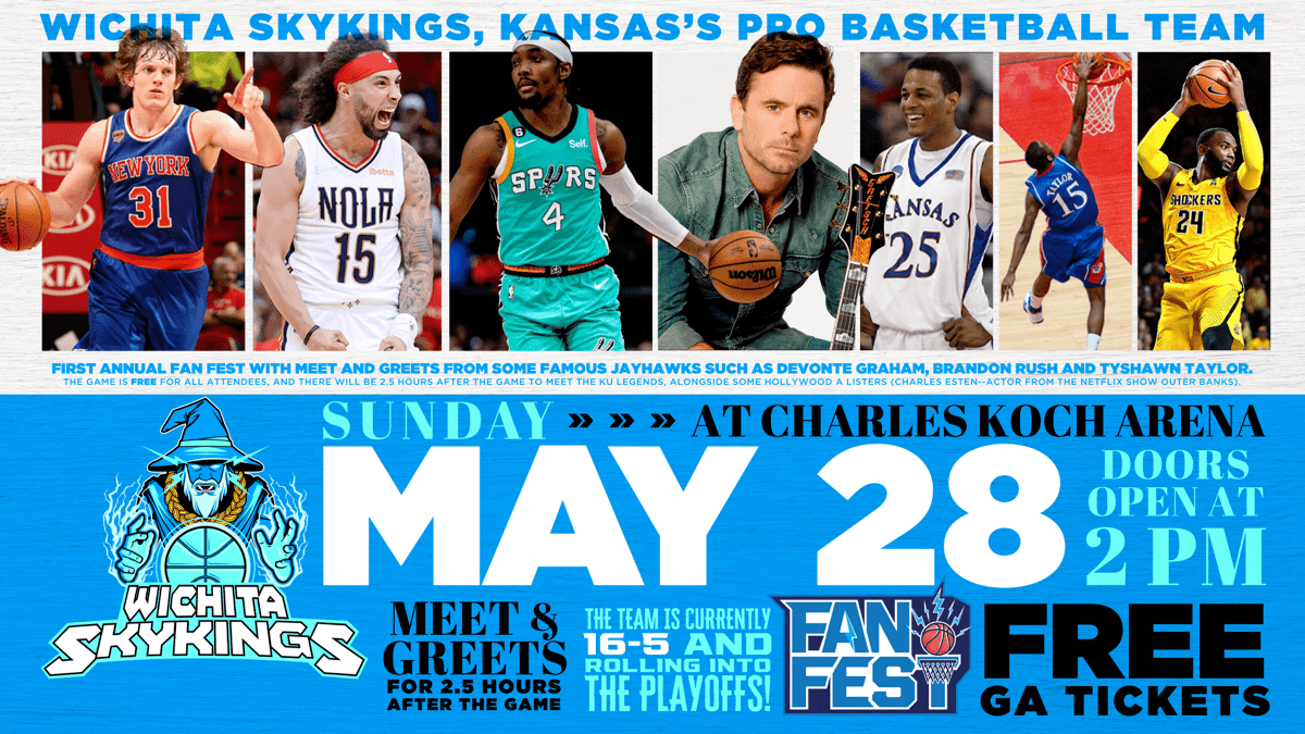 Wichita Sky Kings’ free fan fest to feature former KU hoops stars