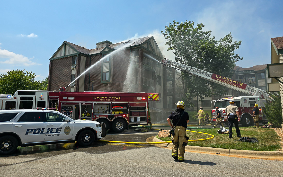 First responders extinguish fire at senior living facility in Lawrence – The Lawrence Times