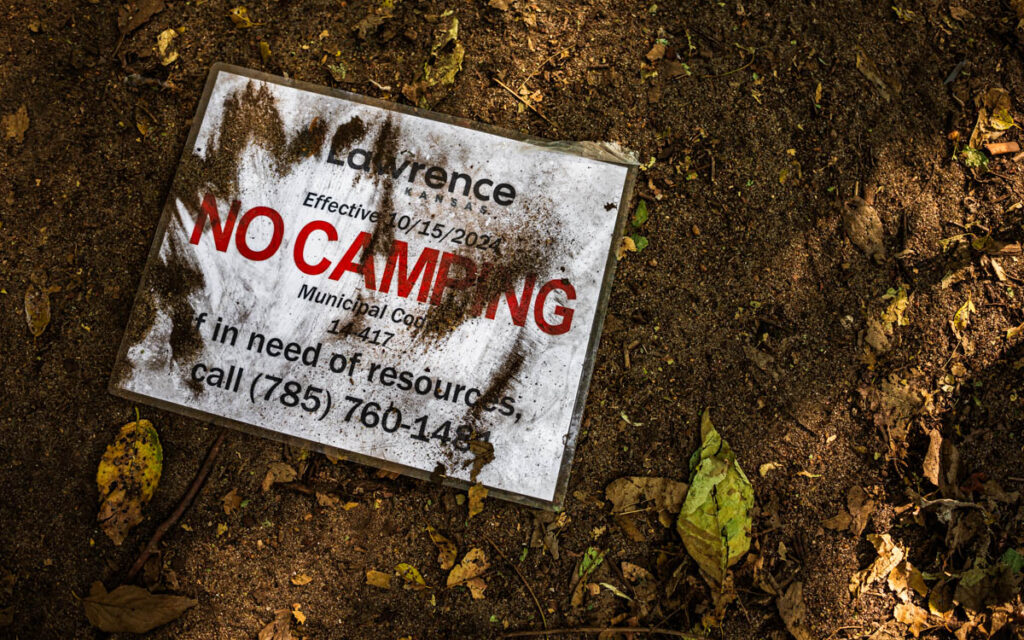 Lawrence Sign Many people heading to different camps as City of Lawrence closes ...