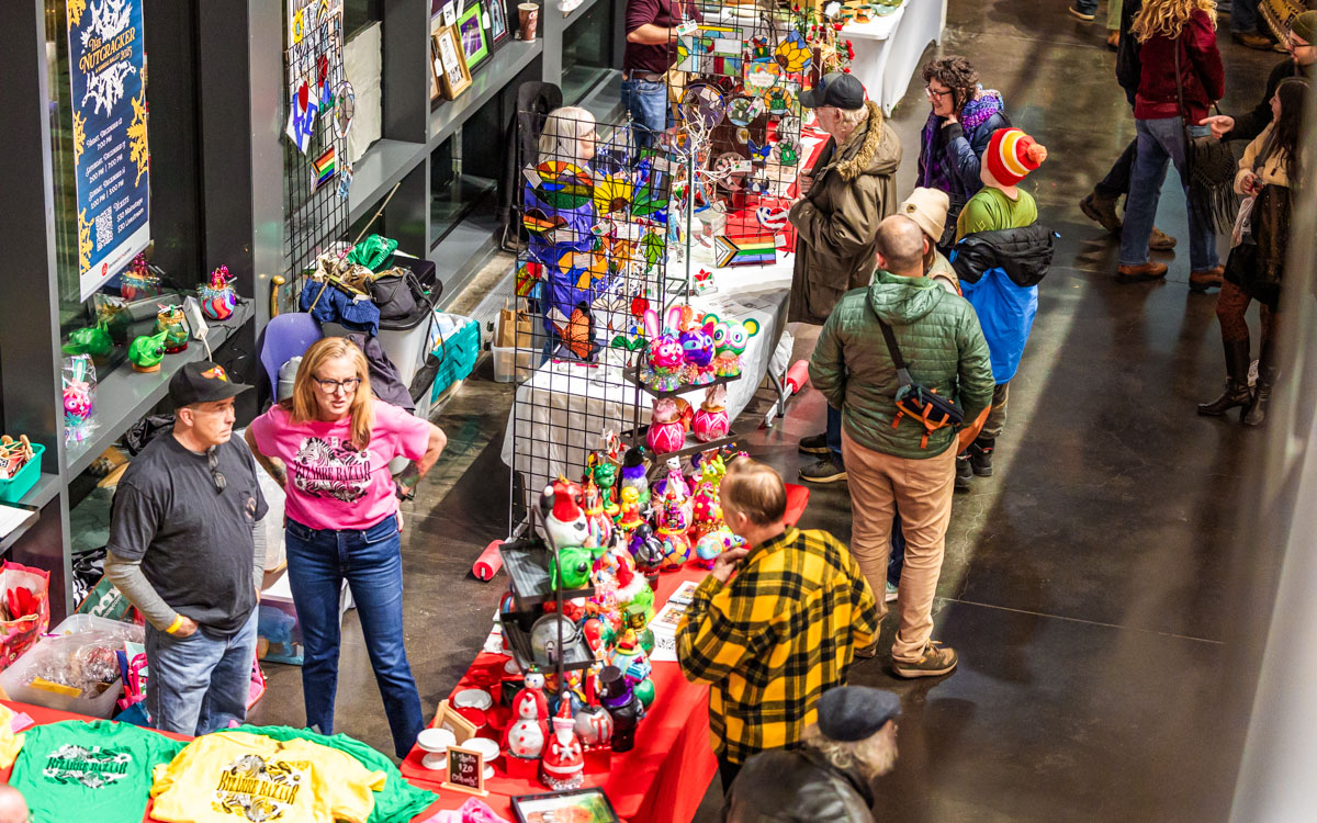 Lawrence’s Bizarre Bazaar draws holiday shoppers; local art market reopens Saturday