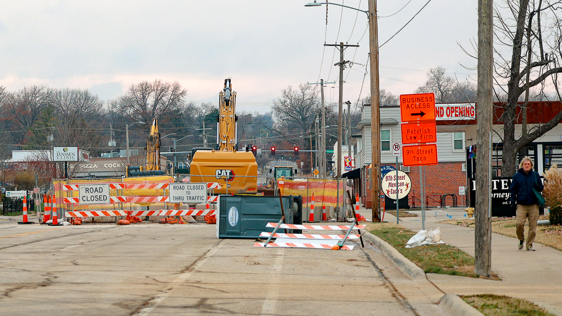 Lawrence City Commission approves changes to Jayhawk watershed budget; 9th Street to close through summer