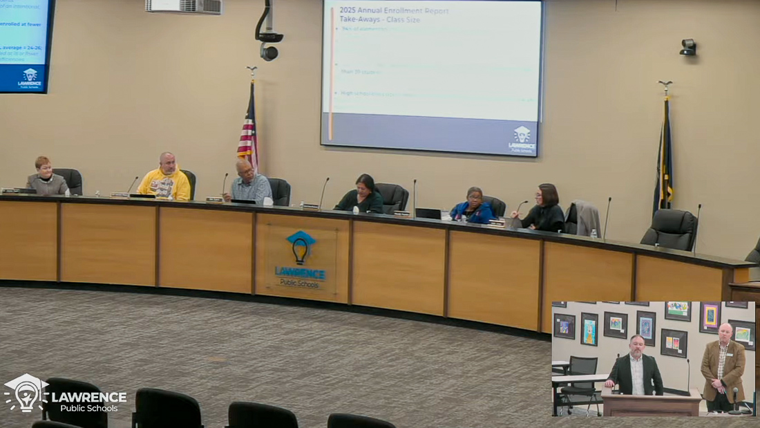 Lawrence school district reports student entries and exits in 2024-25, class sizes