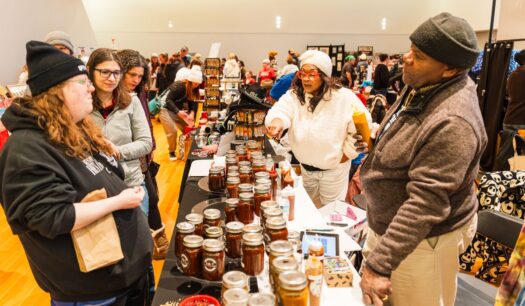 Community-building on display at Winter Inclusive Market in Lawrence