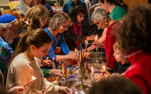  Lawrence community menorot lighting