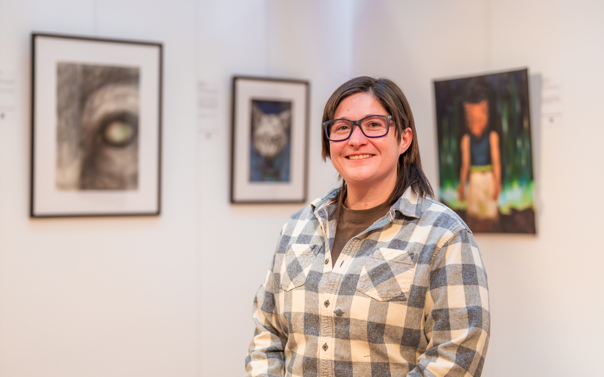 Haskell cultural center’s first student exhibitor says creating is medicine