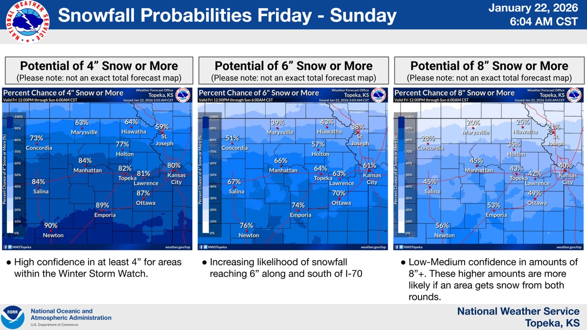 Winter storm in Lawrence may bring 5 to 7 inches of snowfall, ‘bitterly ...