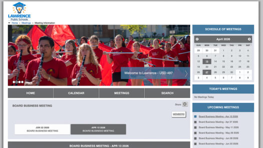 Lawrence school board to hear plans for Family Engagement Center; new agenda platform is live