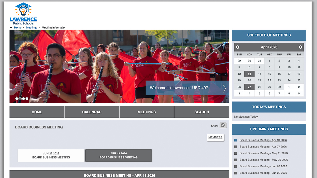 Lawrence school board to hear plans for Family Engagement Center; new agenda platform is live
