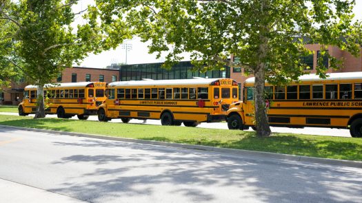Lawrence school district families report bus issues as Durham bus service begins