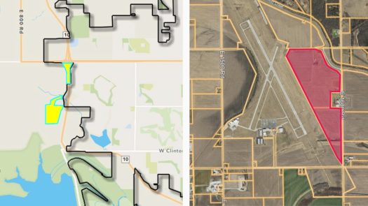 Planning commission to consider annexation, rezoning requests for land west of K-10 and near airport