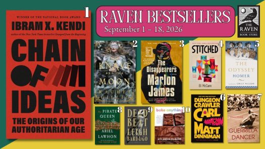 The Raven Book Store’s bestsellers for Sept. 1-18, 2026 (Sponsored post)