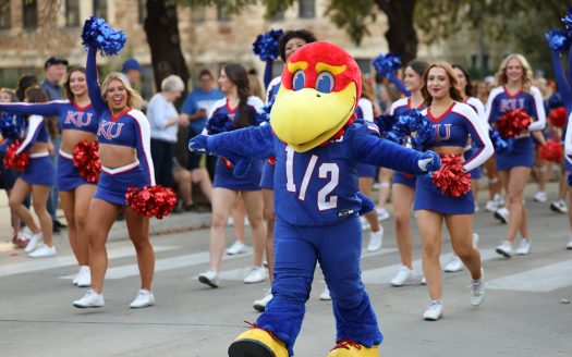 KU hosts first homecoming parade in 7 years